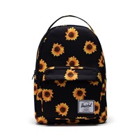 Sunflower Print Miller Backpack in Black/Yellow