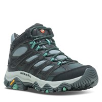Women's Moab 3 Thermo Mid Waterproof Hiking Boots in Grey/Blue Alternate View