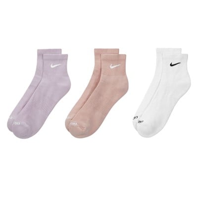 Paquet de 3 paires de chaussettes Everyday Plus Cushioned en rose, lilas et blanc