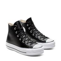 Alternate view of Chuck Taylor All Star Leather Lift Hi Sneakers in Black