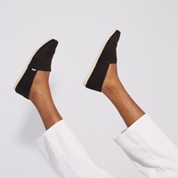 Chaussures Alpargata noir et blanc pour femmes Alternate View