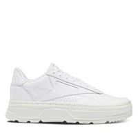 Women's Club C Double GEO Platform Sneakers in White