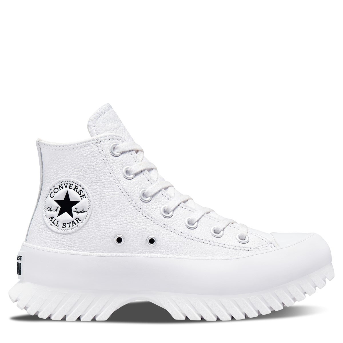 Chuck Taylor All Star Lugged  Leather Sneaker Boots in White | Little  Burgundy
