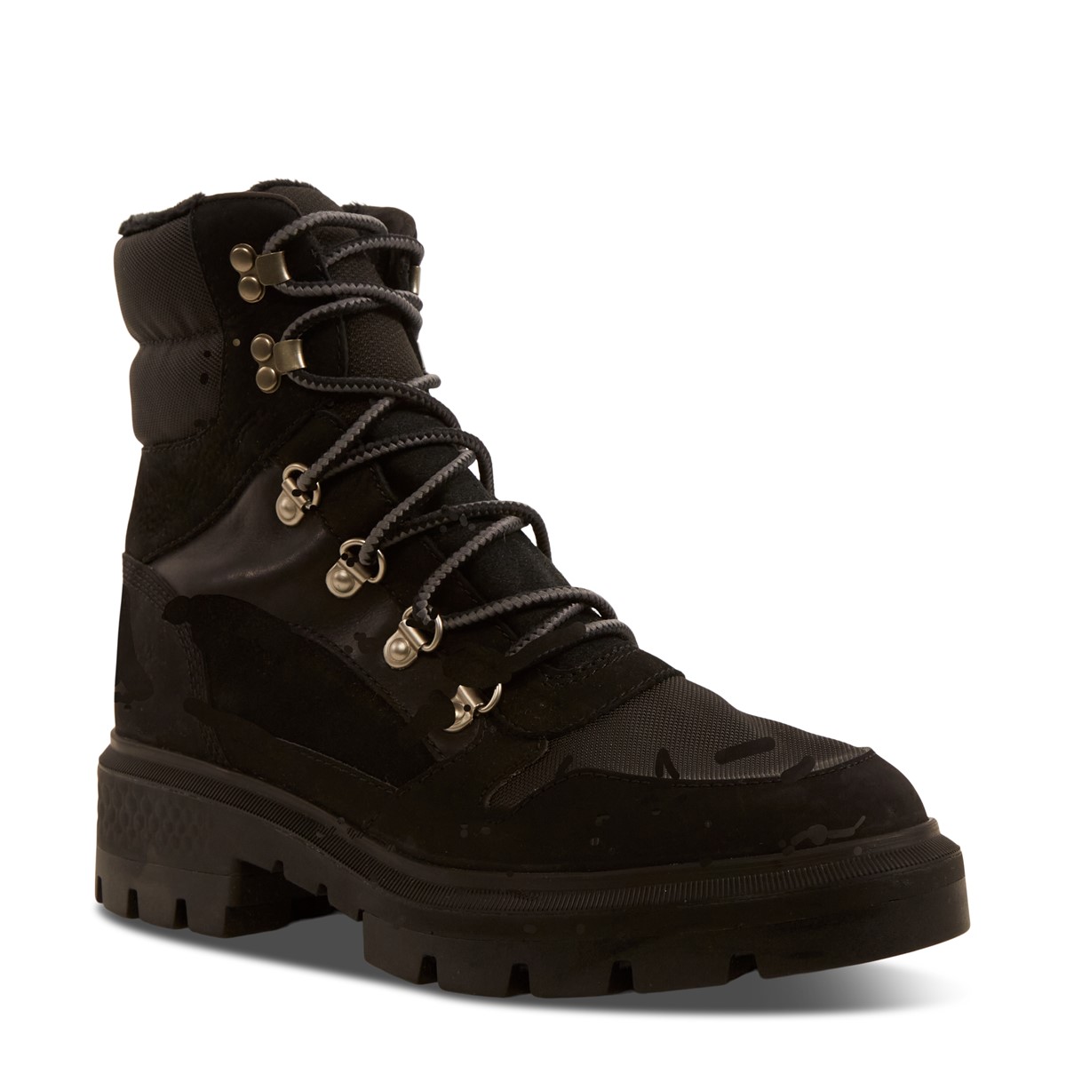 Women's Cortina Valley Warm-Lined Lace-Up Boots in Black | Little Burgundy