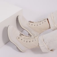 Women's Authentic Teddy Fleece Roll-Down Boots in Silver Alternate View