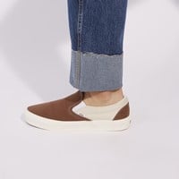 Men's Classic Slip-On Sneakers in Brown/Beige Alternate View