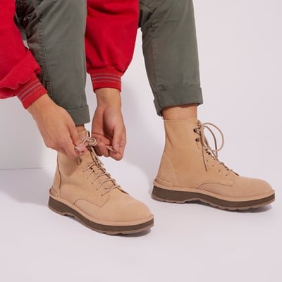 Men's Hi-Line Lace-Up Boots in Light Brown Alternate View