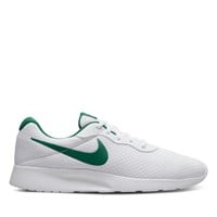 Men's Tanjun Sneakers in White/Green