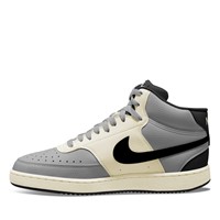 Baskets Court Vision Next Nature Mid gris, craie et noir pour hommes Alternate View