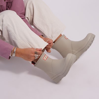 Women's Original Play Short Rain Boots in Silver Alternate View