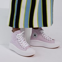 Women's Chuck Taylor All Star Move Platform Hi Sneakers in Mauve Alternate View