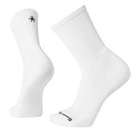 Men's Athletic Targeting Cushioned Crew Socks in White