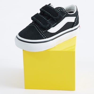 Toddler's Old Skool V Sneakers in Black/White Alternate View