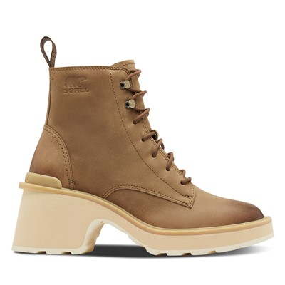 Bottes à talon Hi Line brun pâle pour femmes
