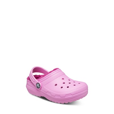Toddler's Classic Lined Clogs in Taffy Pink Alternate View