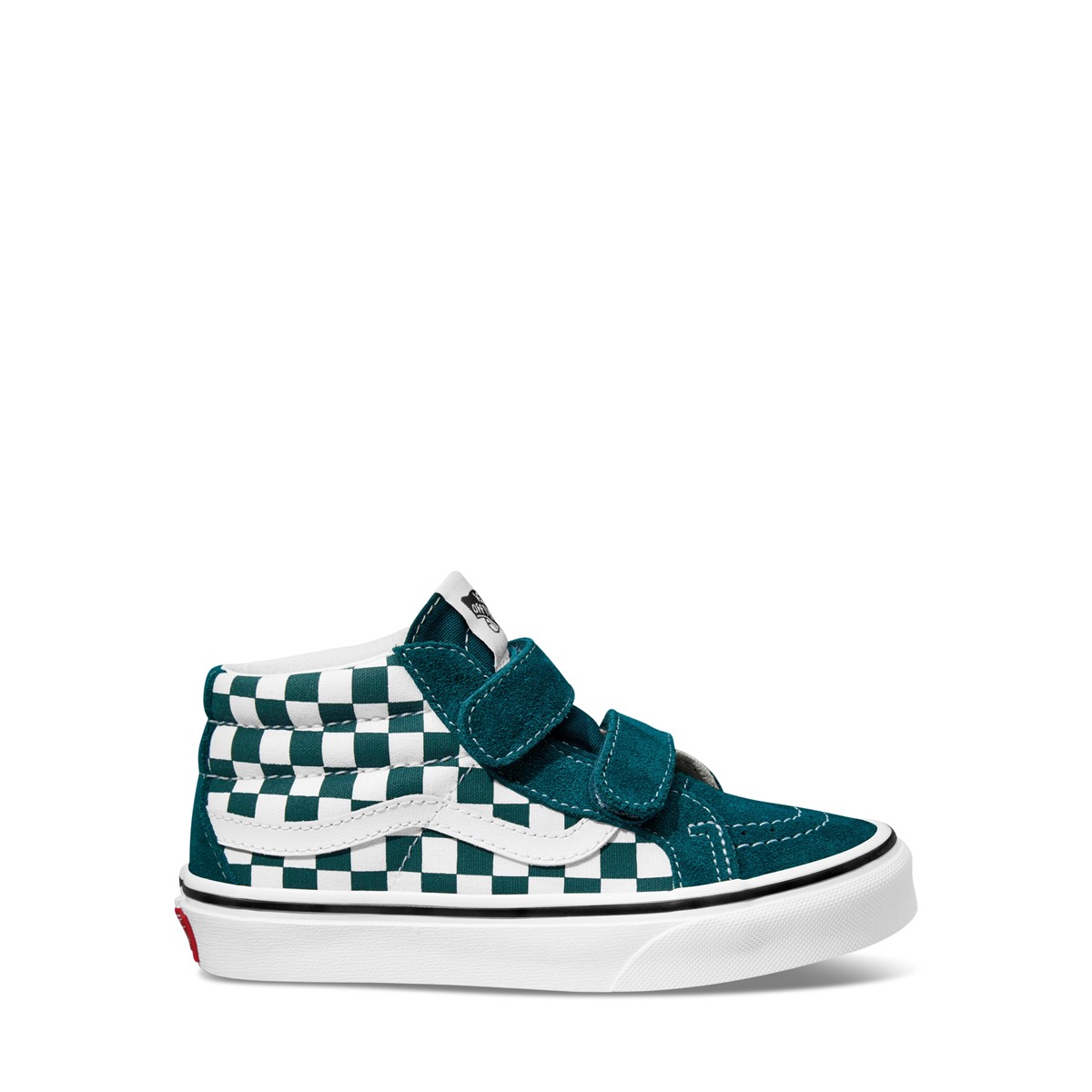 Little Kids' Checkerboard Sk8 Mid Reissue V Sneakers in Teal/White