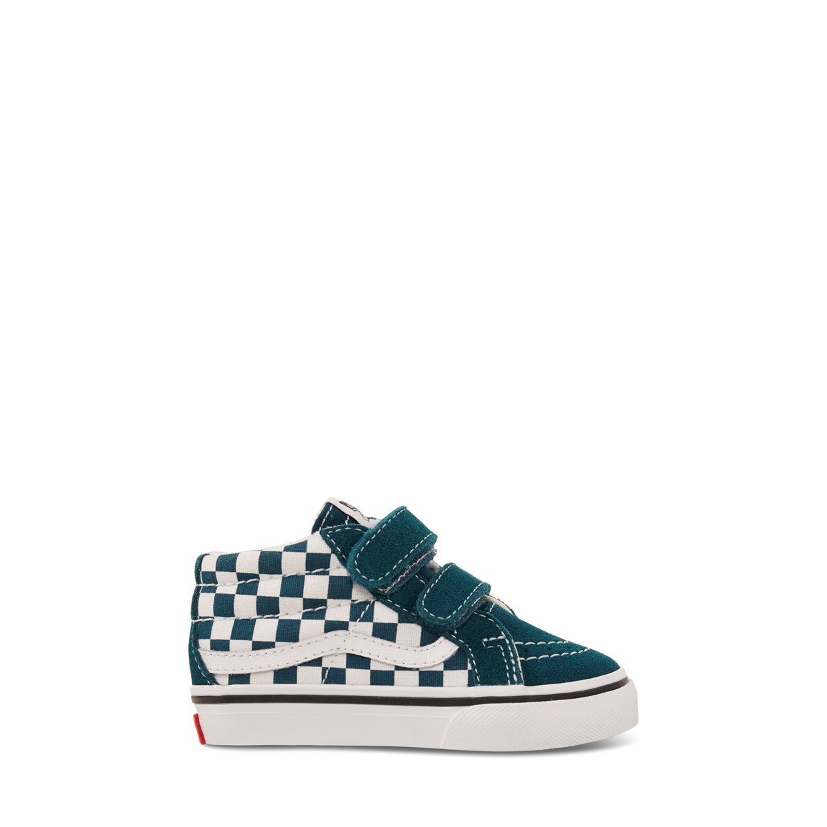 Toddler's Checkerboard Sk8 Mid Reissue V Sneakers in Teal/White