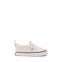 Baskets Checkerboard Slip-On V beige et blanc pour tout-petits