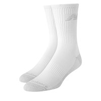 Two Pack Cooling Cushion Performance Crew Socks in White