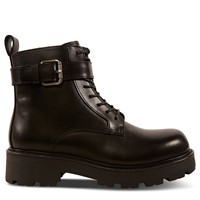 Women's Cosmo 2.0 Buckled Lace-Up Boots in Black