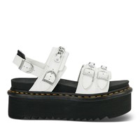 Sandales à plateforme Voss II Quad Chain blanc et noir pour femmes
