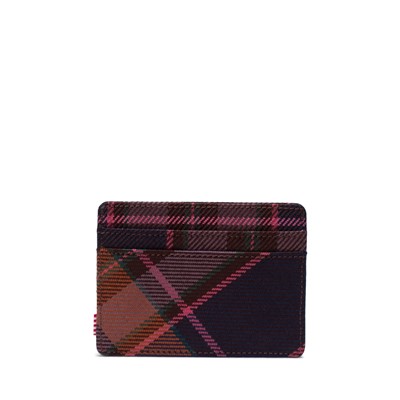 Charlie Wallet in Plaid Rose Alternate View