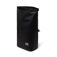 Weather Resistant Roll Top Backpack in Black Alternate View