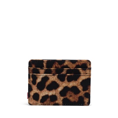 Porte-cartes Charlie en léopard brun et noir Alternate View