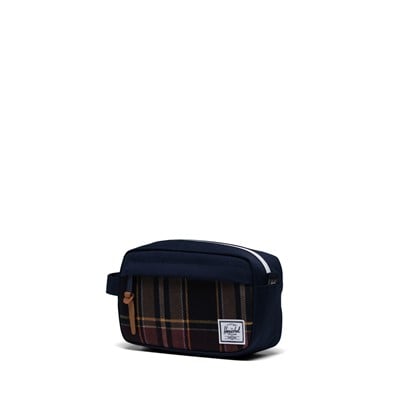 Plaid Chapter XL Travel Kit in Blue/Brown Alternate View