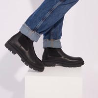 Men's Indigo Chelsea Boots in Black Alternate View