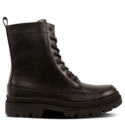 Men's Orion Lace-up Boots in Black