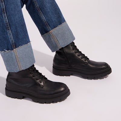 Men's Orion Lace-up Boots in Black Alternate View