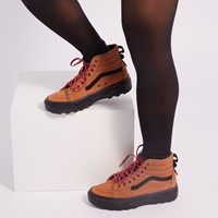 Sentry SK8-Hi Sneakers in Brown/Black/Red Alternate View