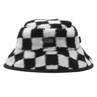 Checkerboard Winterest Bucket Hat in Black/White