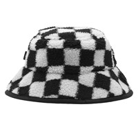 Checkerboard Winterest Bucket Hat in Black/White Alternate View