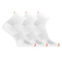 Three Pack Quarter Crew Socks in White