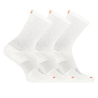 Three Pack Crew Socks in White