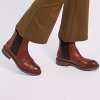 Women's Olive Chelsea Boots in Brown Alternate View