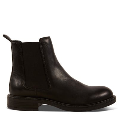 Women's Olive Chelsea Boots in Black