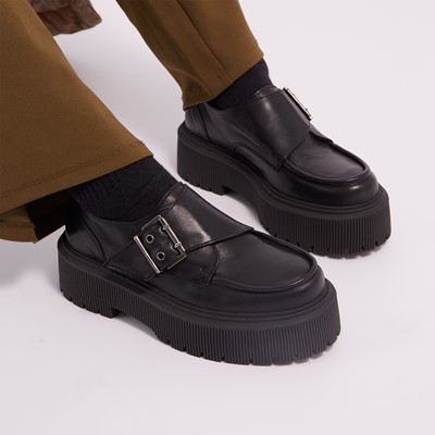 Women's Dua Platform Loafers in Black Alternate View