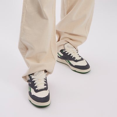 Men's BB4000 II Sneakers in White/Grey/Green Alternate View