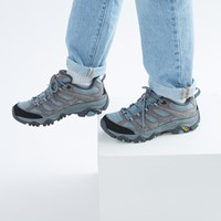 Women's Moab 3 Hiking Shoes in Grey/Blue Alternate View