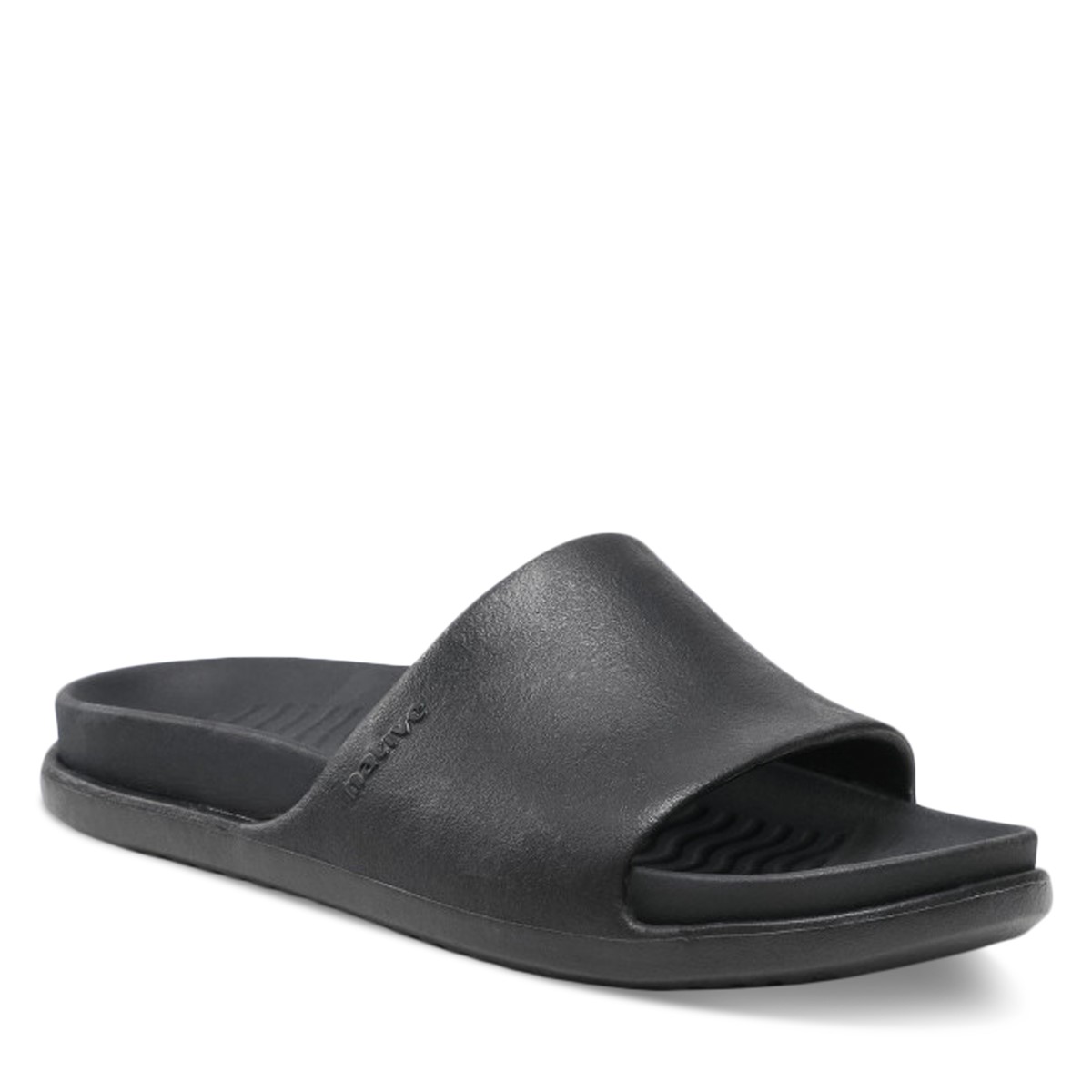 Spencer LX Slide Sandals in Black | Little Burgundy