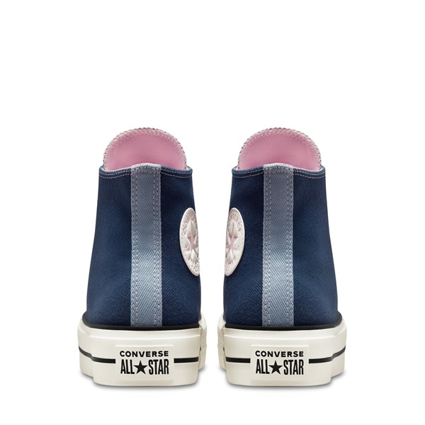 Women's Chuck Taylor Lift Hi Sneakers in Blue/Pink | Little Burgundy
