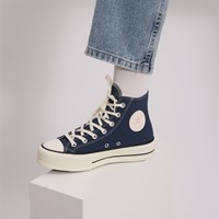 Women's Chuck Taylor Lift Hi Sneakers in Blue/Pink Alternate View