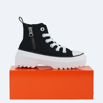Little Kids' Chuck Taylor Lugged Sneakers in Black Alternate View