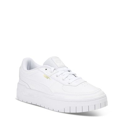 Women's Cali Dream Leather Platform Sneakers in White Alternate View