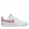 Women's Court Vision Low Next Nature Sneakers in White/Pink