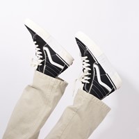 Men's SK8-Hi Reconstruct Sneakers in Black/White Alternate View