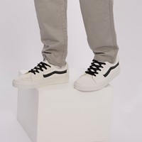 Men's SK8-Low Vintage Pop Sneakers in Off-White/Black Alternate View